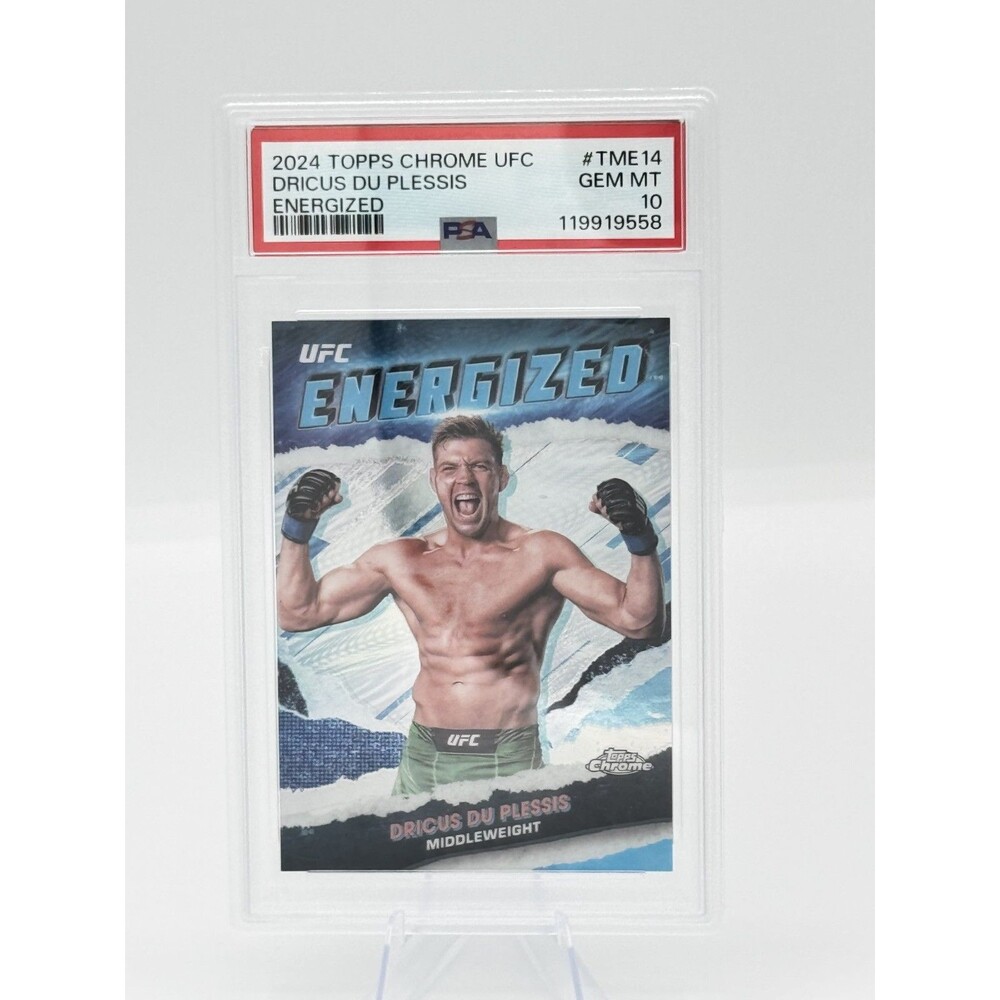 2024 Topps Chrome UFC Energized Dricus Du Plessis #TME14 PSA 10
